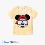 Disney Mickey and Friends Look de família Dia da Mãe Manga curta Conjuntos de roupa para a família Tops Amarelo