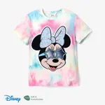 Disney Mickey and Friends Family Matching Character Print Short-sleeve T-shirt Pink