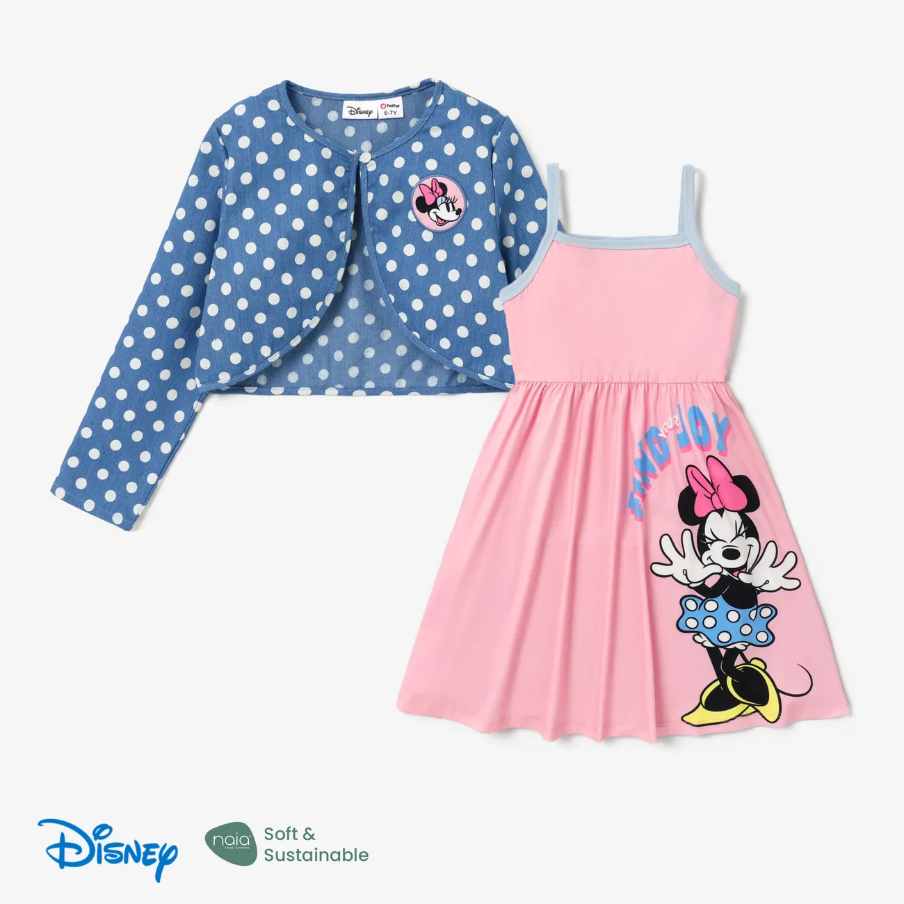 Disney Mickey and Friends Enfants Costume jupe Fille Personnage Rose big image 1