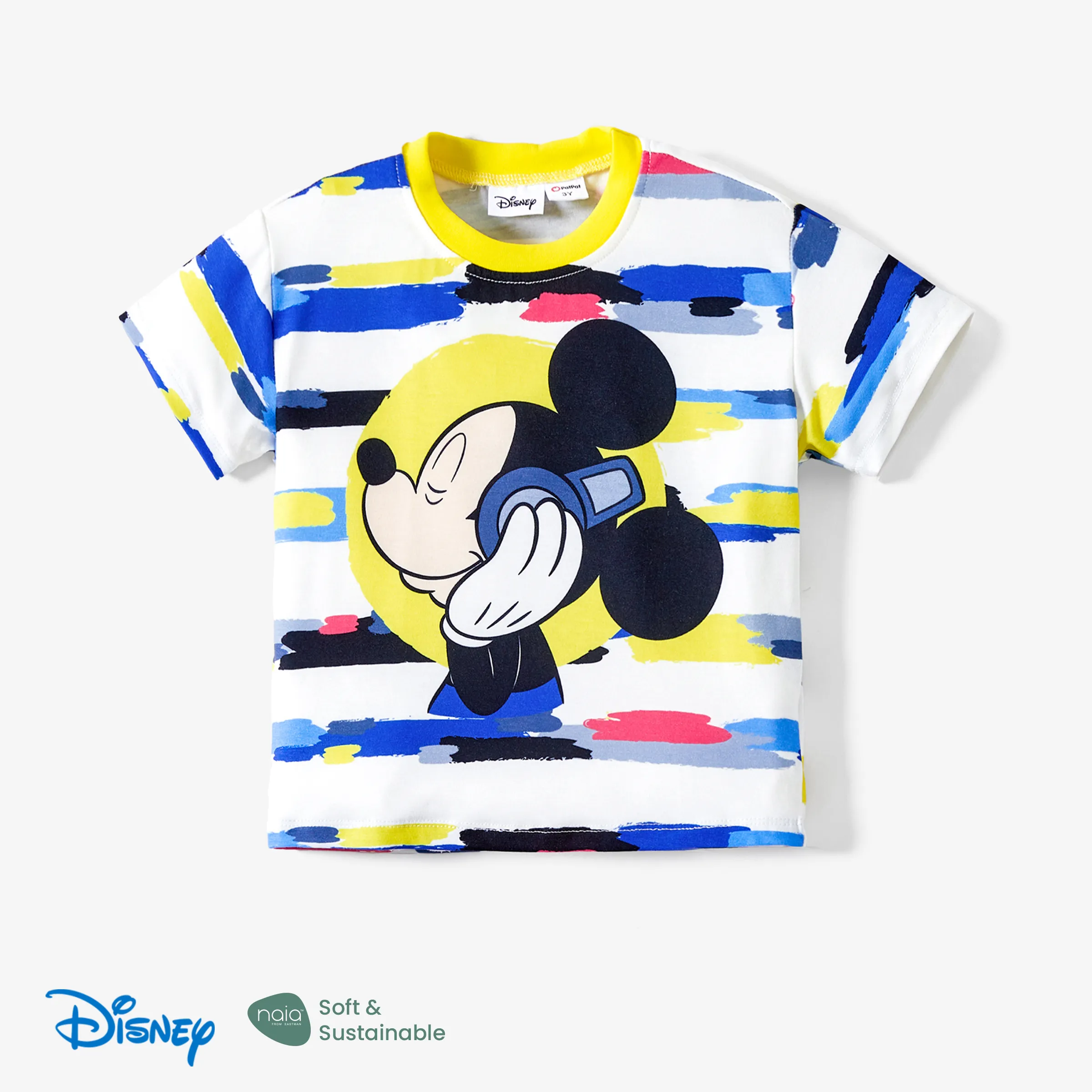Disney Mickey and Friends 1pc Toddler/Kid Girl/Boy Naia™ Character Print Tshirt or Pants Yellow