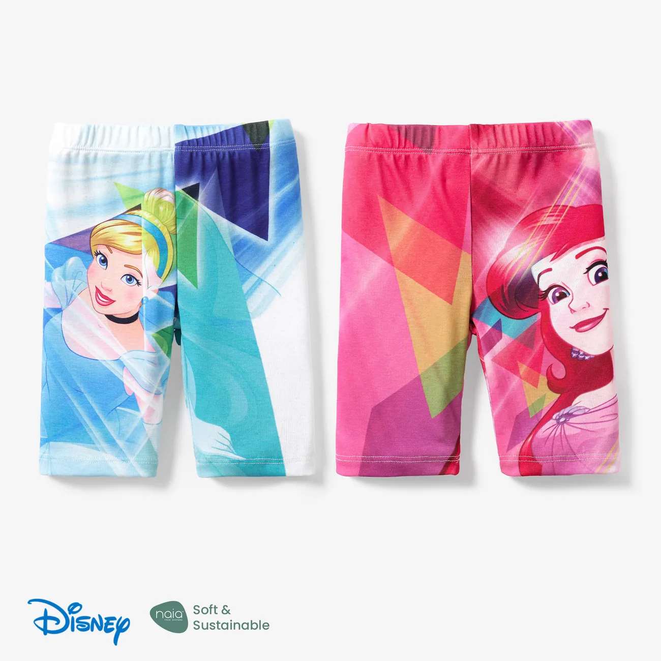 Disney Princess حريمي طفولي طماق & سروال & سروال التمهيد زهري big image 1