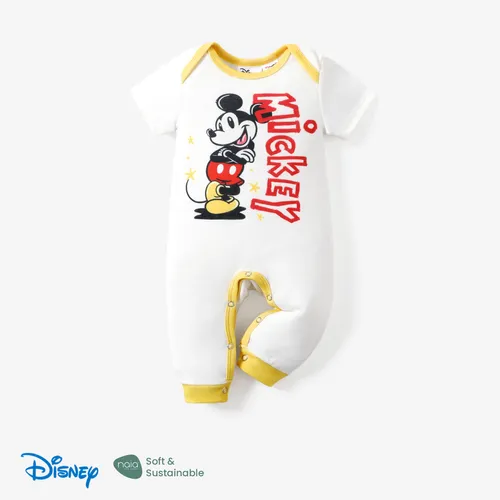 Disney Mickey and Friends 1pc Baby Boys/Girls Naia™ Character Grid Long Leg jumpsuit/Romper

