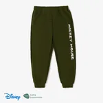 Disney Mickey and Friends 小童 男 布料拼接 童趣 卫衣套裝 軍綠色