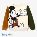 Disney Mickey and Friends 小童 男 布料拼接 童趣 卫衣套裝 杏色