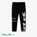 Disney Mickey and Friends Toddler Girl Character Print Leggings Black