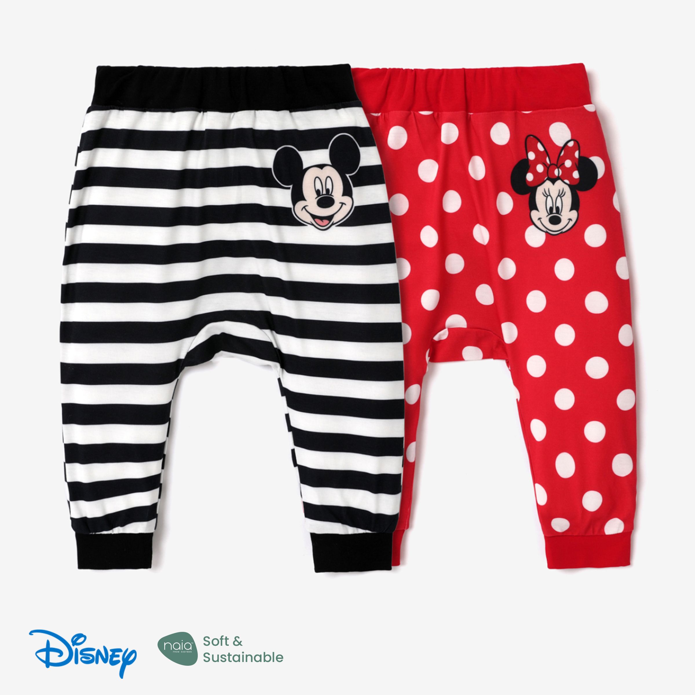 

Disney Mickey and Friends Baby Girl/Boy Striped Harem Pants