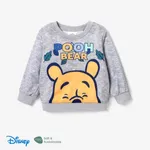 Disney Winnie the Pooh Criança Unissexo Entrançado Infantil conjuntos de moletom cinza salpicado