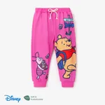 Disney Winnie the Pooh Criança Unissexo Entrançado Infantil conjuntos de moletom Roseo