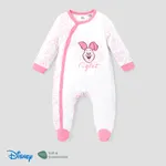 Disney Winnie the Pooh baby boy/girl character pattern leg-covered jumpsuit Pink