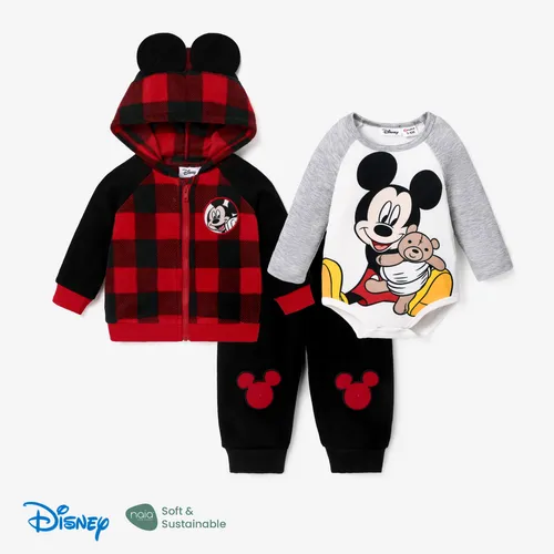 Disney Mickey and Friends Baby Boy Character Graphics 1 Jumpsuit or 1 Polar Fleece 3D Ear Jacket or 1 Track Pants
