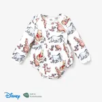 Disney Winnie the Pooh 嬰兒 中性 童趣 長袖 連身衣 白色