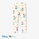Disney Mickey and Friends Toddler Girl Floral Print Leggings Apricot