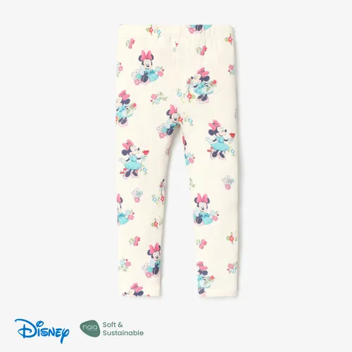 Disney Mickey e Amigos Toddler Girl leggings com estampa floral