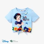 Disney Princess Kleinkinder Mädchen Schnürung Kindlich Langärmelig T-Shirts Himmelblau