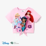 Disney Princess Criança Menina Cordões Infantil Manga comprida T-shirts Rosa