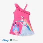 Disney Princess Toddler Girl's Off-shoulder Suspender Ruffled Waist Dress Roseo