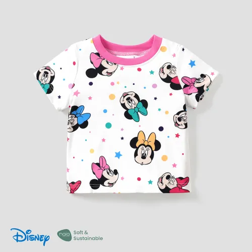 迪士尼米奇和朋友們男嬰/女嬰 1 件 Naia™ Character 通體波爾克圓點印花短袖 T 恤
