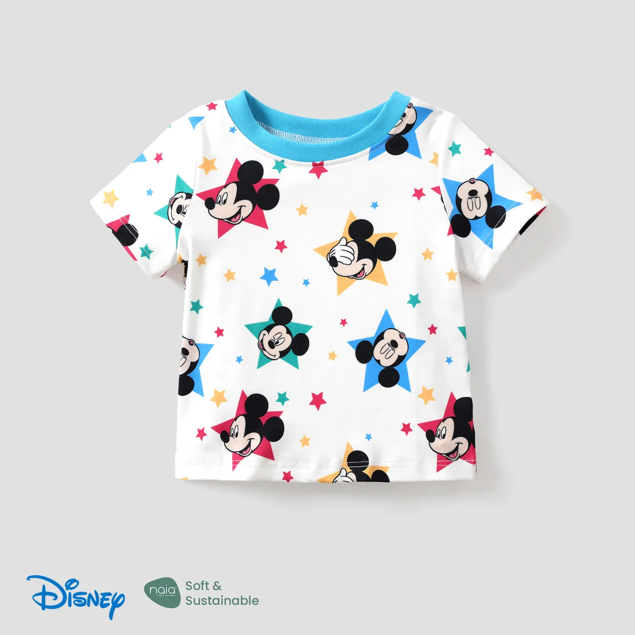 Disney Mickey and Friends Bebé Unisex Infantil Manga corta Camiseta Azul big image 1