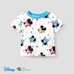 Disney Mickey and Friends Baby Boys/Girls 1pc Naia™ Character All-over Polk Dots Print Short-sleeve Tee
 Blue