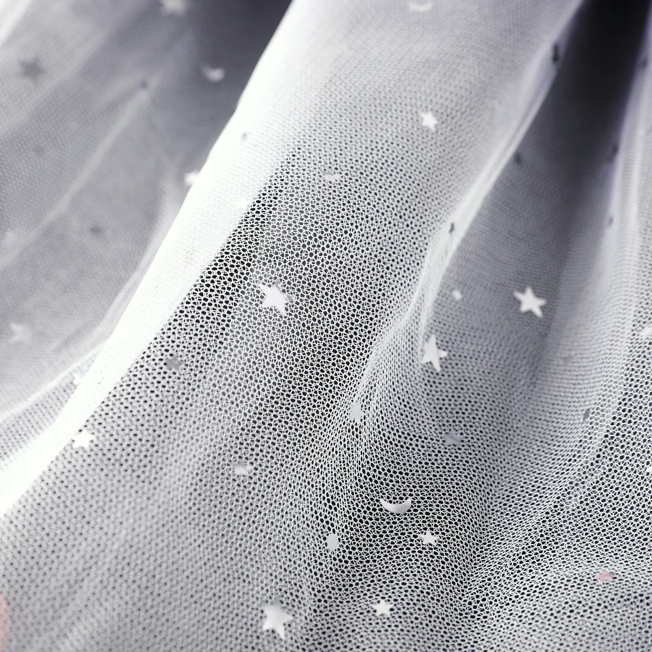 Sweet Gradual Change Flatterärmelkleid für Mädchen, 1-teiliges Set, Polyester Material schwarz big image 1