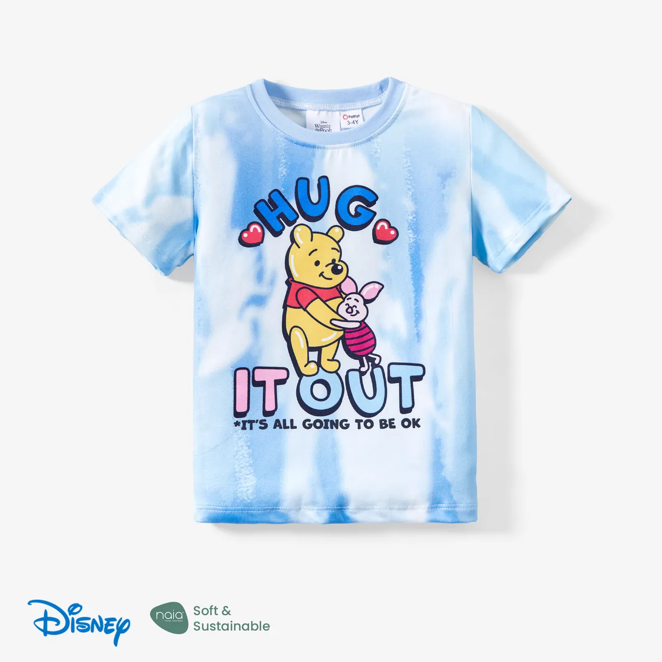 Disney Winnie the Pooh Familien-Looks Muttertag Kurzärmelig Familien-Outfits Oberteile Mehrfarbig big image 1