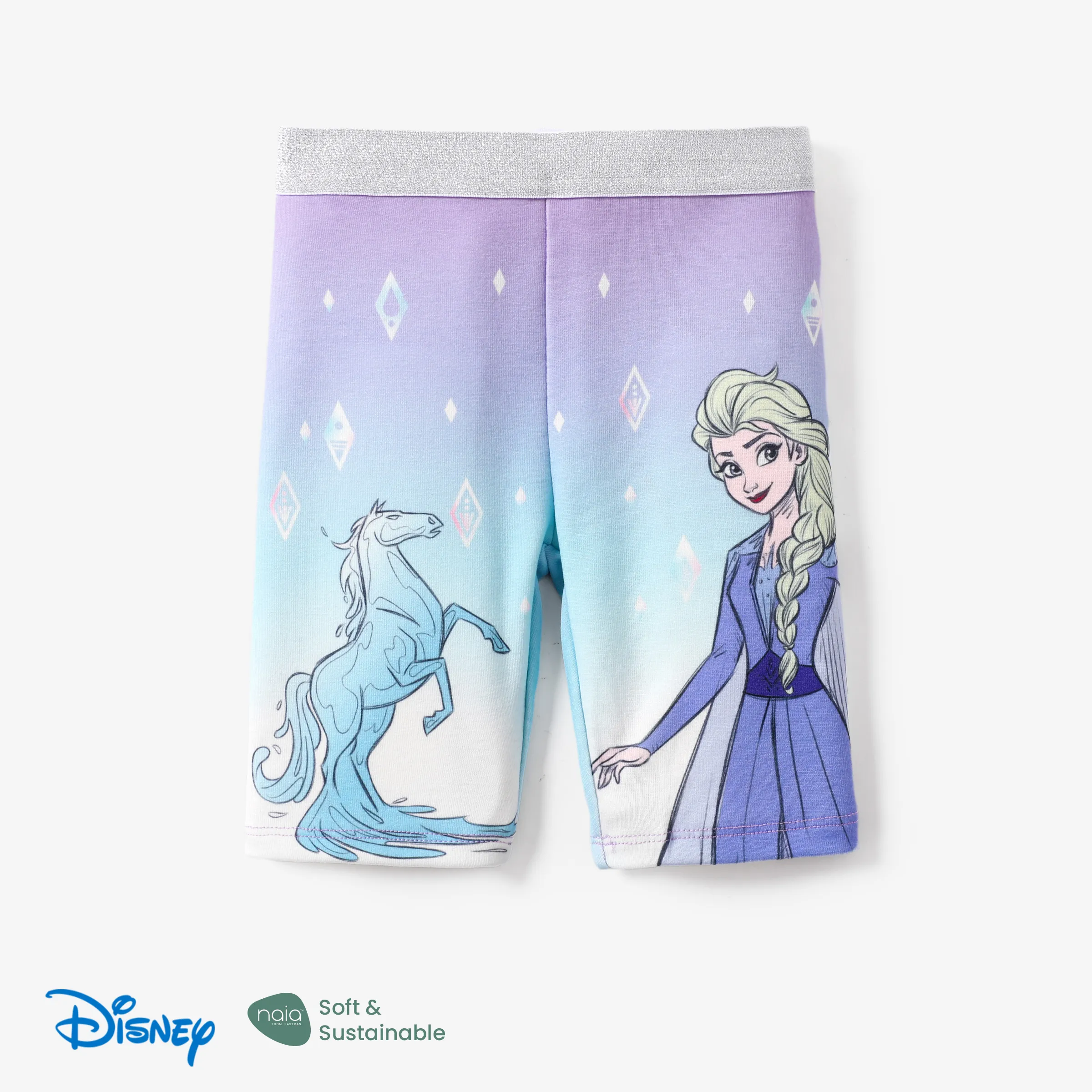 Disney Princess 1 pc Toddler Girl Gradient Pattern Character Print Legging
 Colorful
