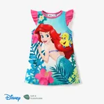 Disney princess Moana/Ariel Toddler/Kids Girl Naia™ Character Print Floral Ruffled-Sleeve Dress
 Roseo