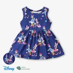 Disney Mickey and Friends 1pc Baby/Toddler Girls Naia™ Character Print Polka Dots/Stripped Dress DeepBlue