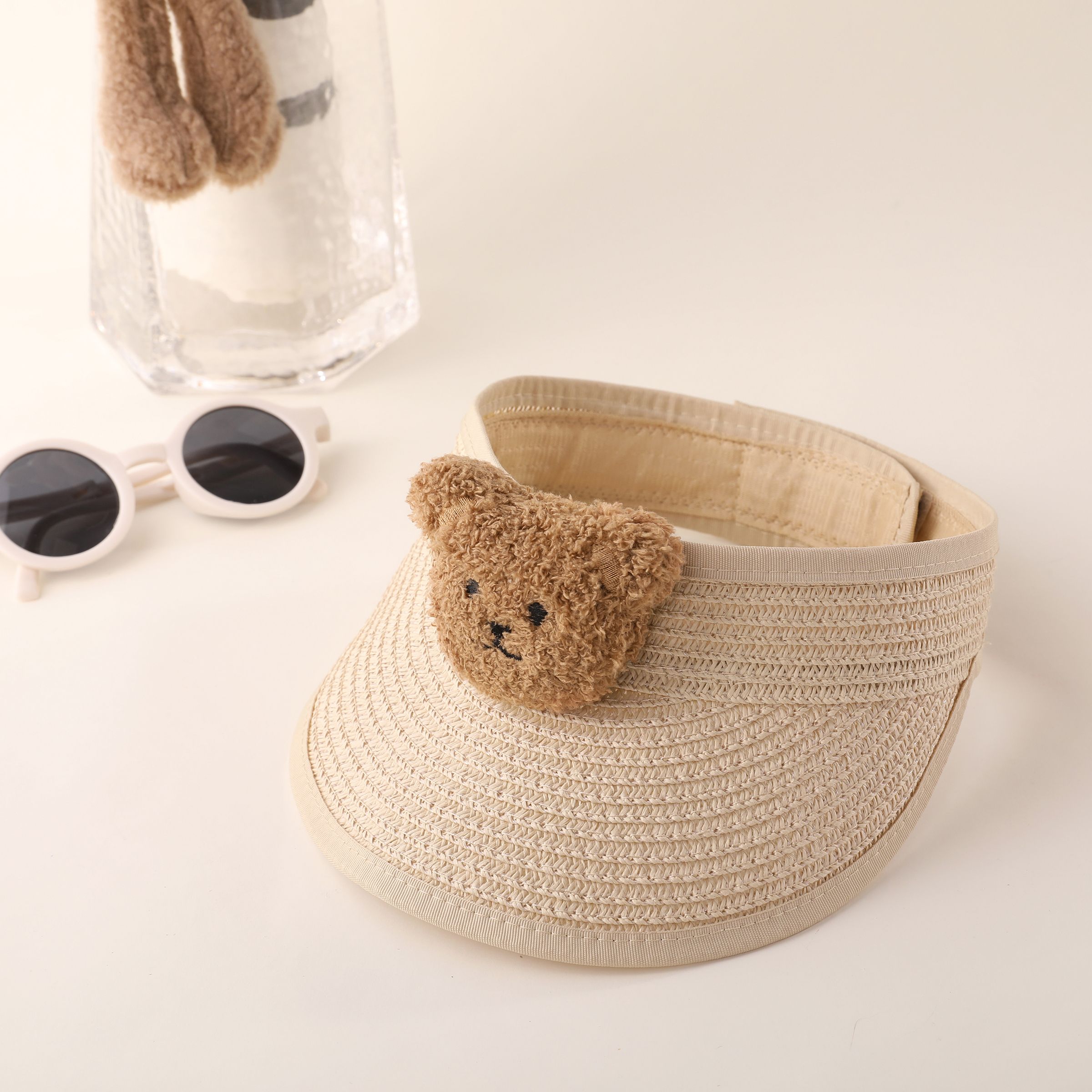 Toddler Girl/Boy Childlike Super Cute Bear-Shaped Sun Hat with Head Coverage
