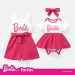 Barbie Kleinkind Kid Mädchen Kleid / Bomber Jacke / Cami Strampler / Sets / Geschwister Matching Strampler weiß