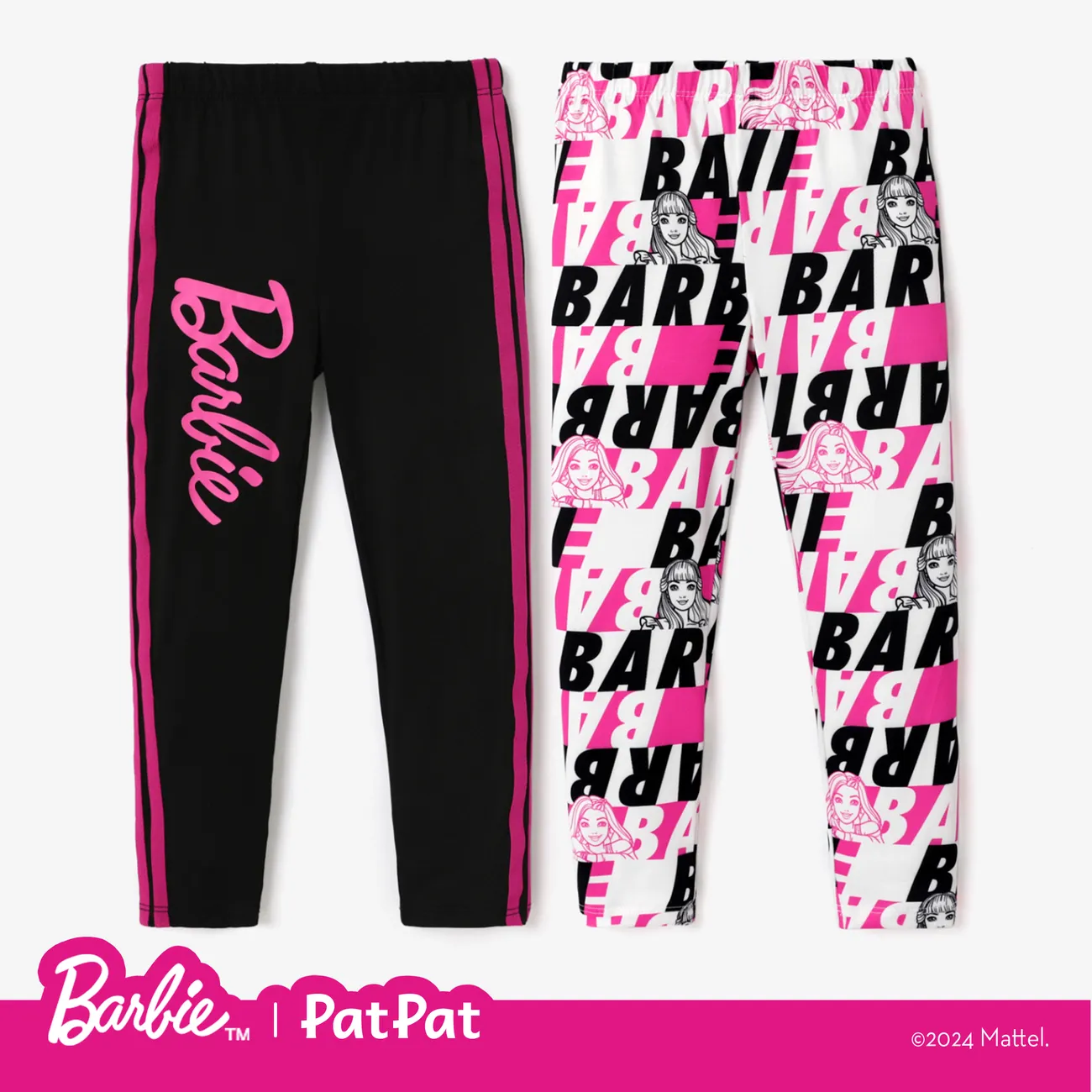 Barbie Toddler/Kid Girl Letter Pattern Leggings Only $10.19 PatPat