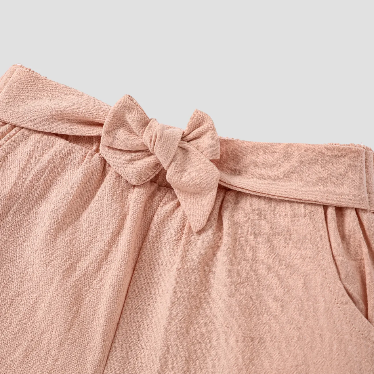 2 Stück Kleinkinder Mädchen Rüschenrand Süß Hemd-Sets rosa big image 1