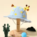 Bebê / criança bonito veado chapéu de balde de guarda-sol Azul