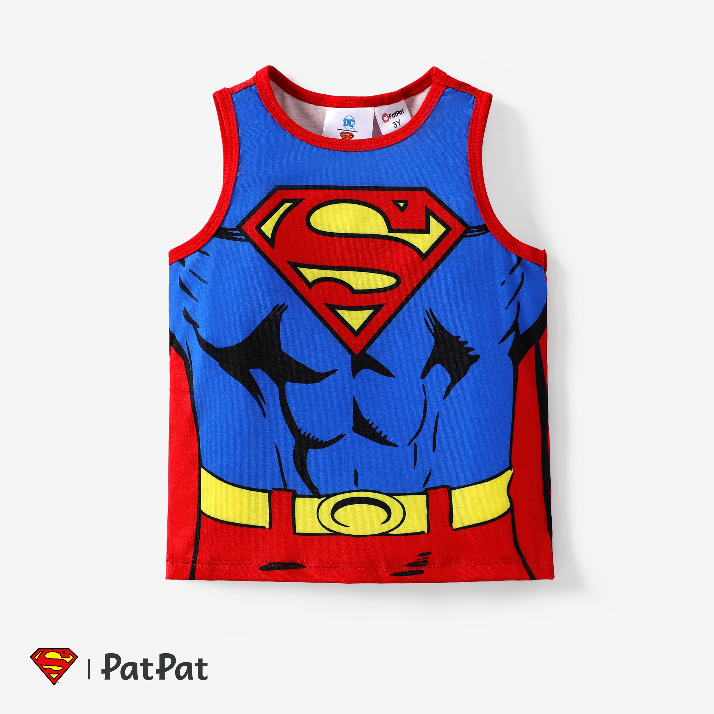Superman Kid Boy Colorblock Blue White Logo Sweatshirt/Sportswear