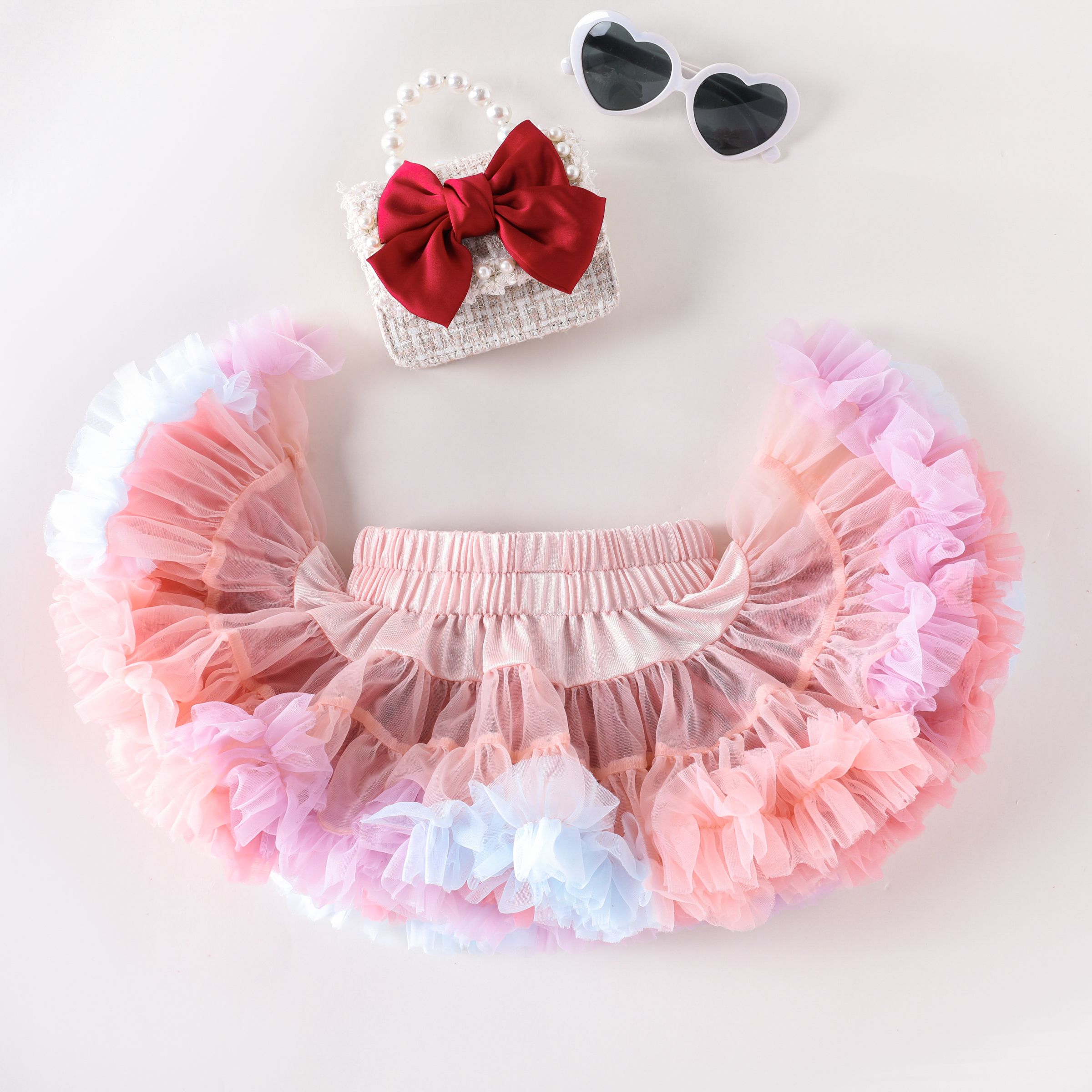 

Baby/Kid Girl Sweet Ruffle Edge Tutu Skirt