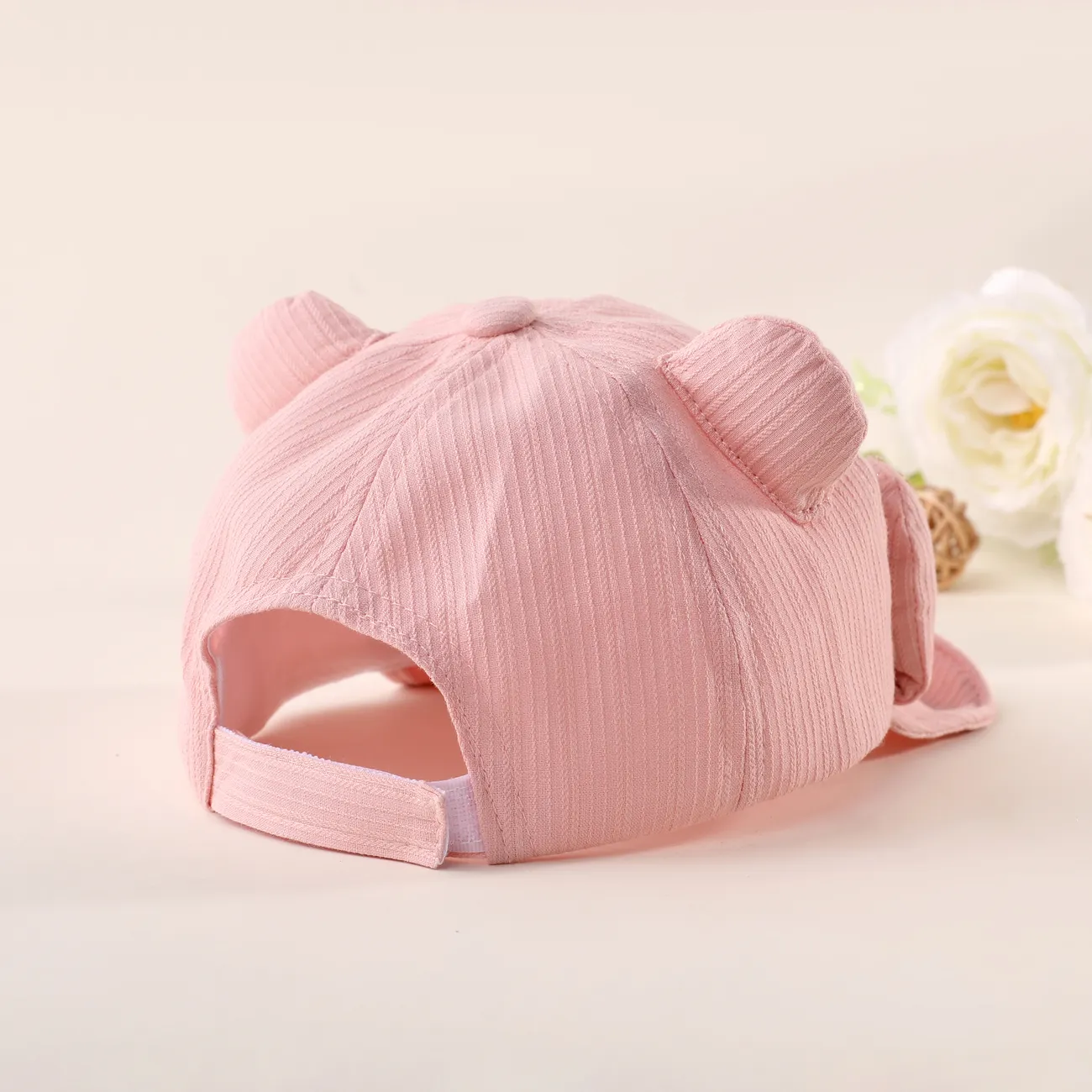 Bebê menina / menino infantil fino algodão chapéu de bico de pato Rosa big image 1