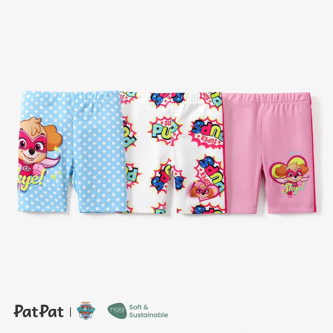PAW Patrol 1pc Toddler Girl Naia™ Polka Dots Character Print Leggings PinkyWhite big image 1