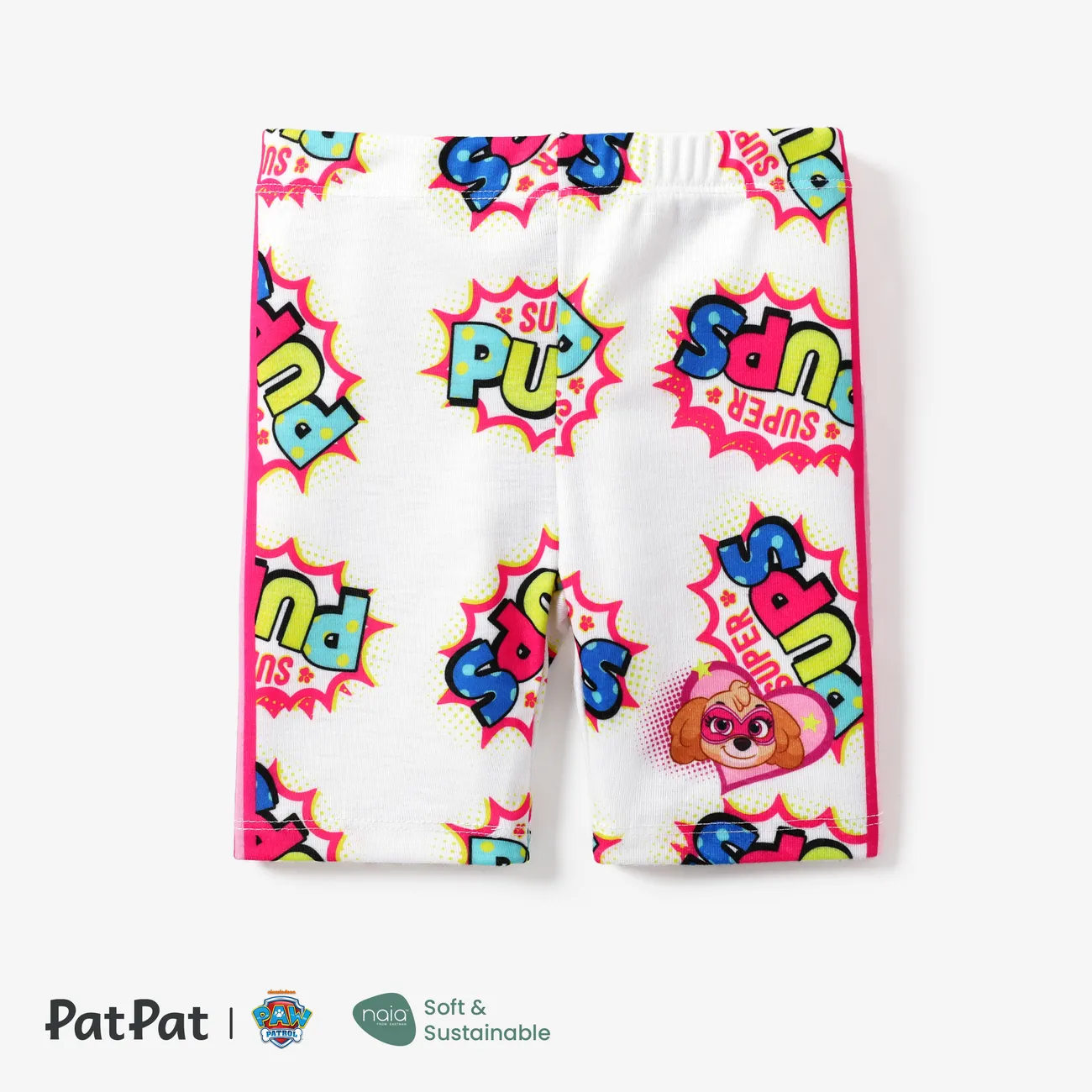 PAW Patrol 1pc Toddler Girl Naia™ Polka Dots Character Print Leggings PinkyWhite big image 1