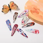 8-pack Toddler/kids Sweet Candy Printed Hair Accessories with Random Pattern Styles Red