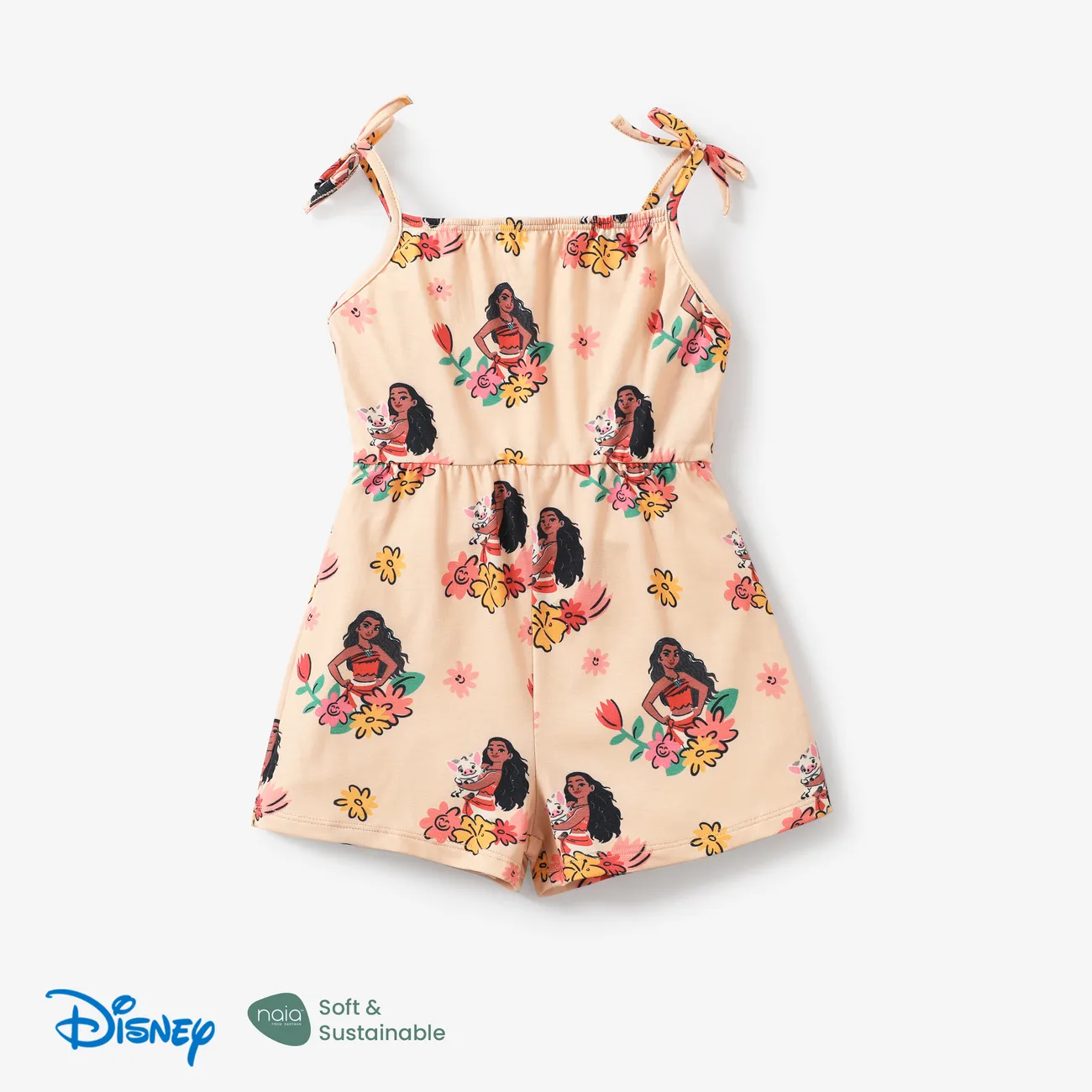 Disney Princess Kleinkinder Mädchen Tanktop Kindlich Baby-Overalls khaki big image 1
