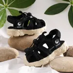Toddler/Kid Sporty Solid Color Rubber Sandals Black