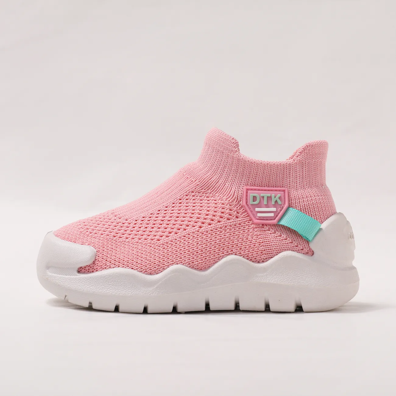 Toddler/Kid Sporty Style Mesh and Cotton Slip-on Sports Shoes  Pink big image 1