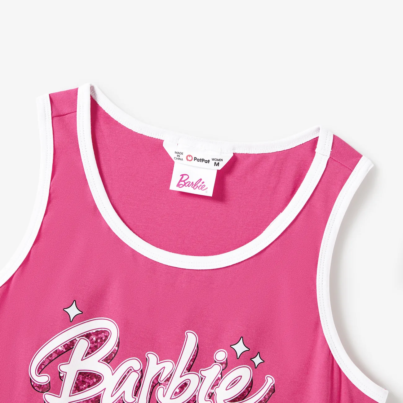 Barbie Día de la Madre Sin mangas Tops Mami y yo rosado big image 1