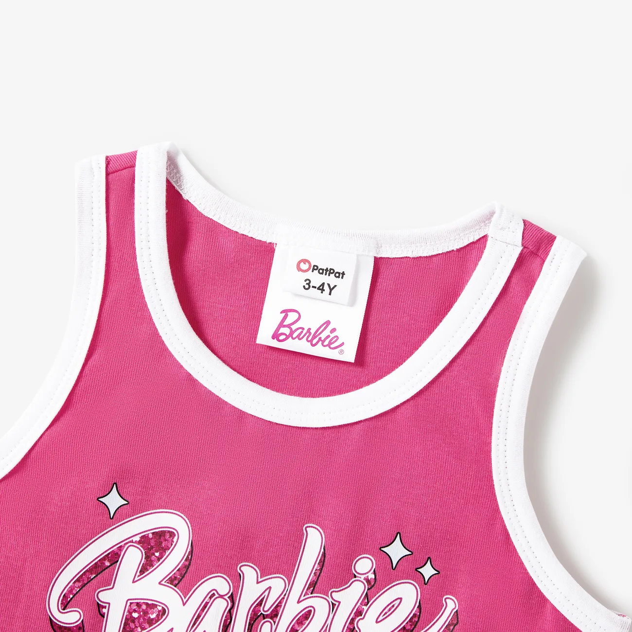 Barbie Día de la Madre Sin mangas Tops Mami y yo rosado big image 1