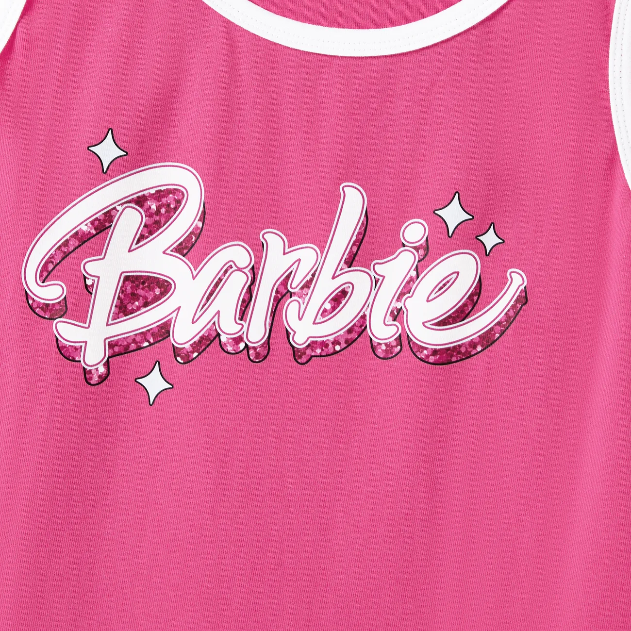 Barbie Festa della mamma Senza maniche Pezzi sopra Io e la mia Mamma rosa big image 1