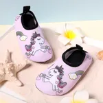 幼兒/兒童女孩塗鴉手繪粉色套穿沙灘鞋 淺粉