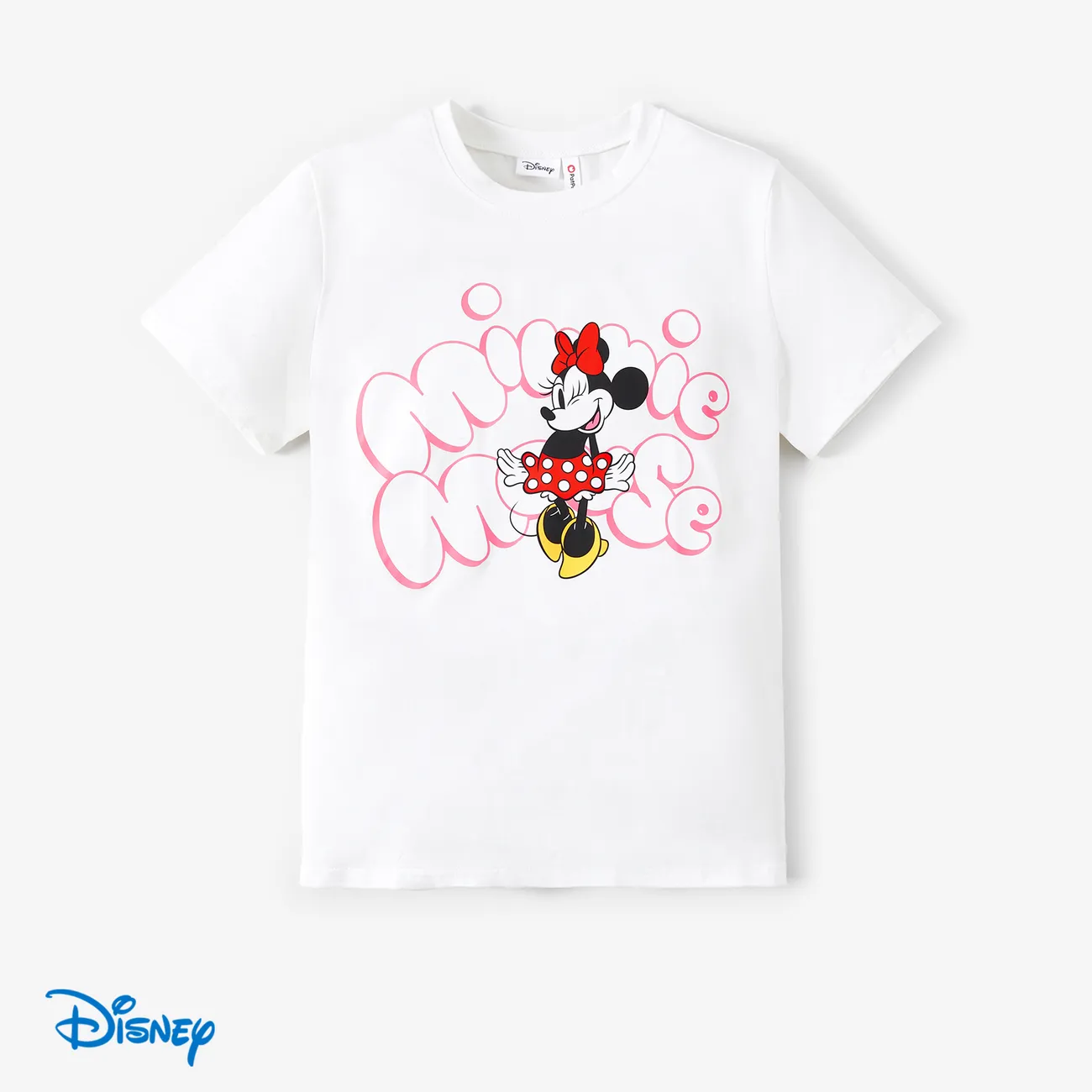 Disney Mickey and Friends Look Familial Fête des Mères Manches courtes Tenues de famille assorties Hauts blanc big image 1