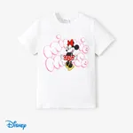 Disney Mickey and Friends Family Matching Cotton Character Striped Print T-shirt/Jumpsuit OffWhite