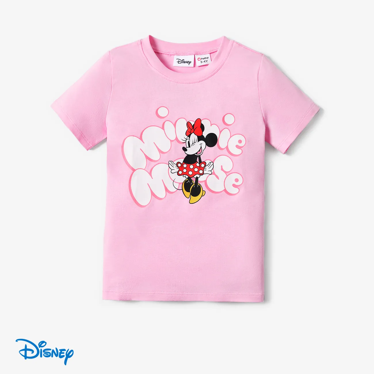 Disney Mickey and Friends Look Familial Manches courtes Tenues de famille assorties Hauts Rose big image 1