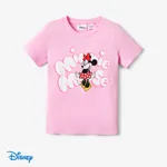 Disney Mickey and Friends Family Matching Cotton Character Striped Print T-shirt/Jumpsuit Pink